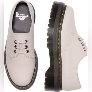 Authentic Dr Martens 1461 II Pisa Leather Platform Shoes Women’s 6 Vintage Taupe